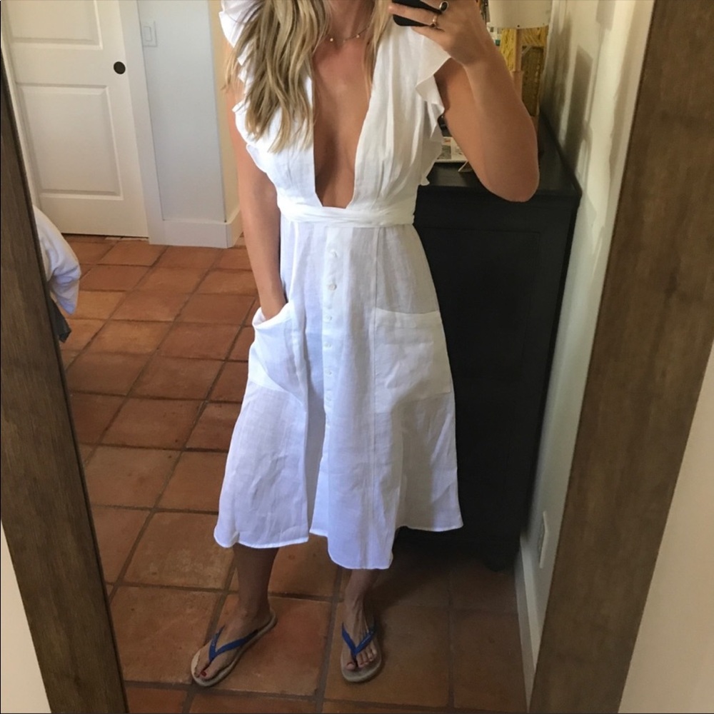 Reformation dress linen size S